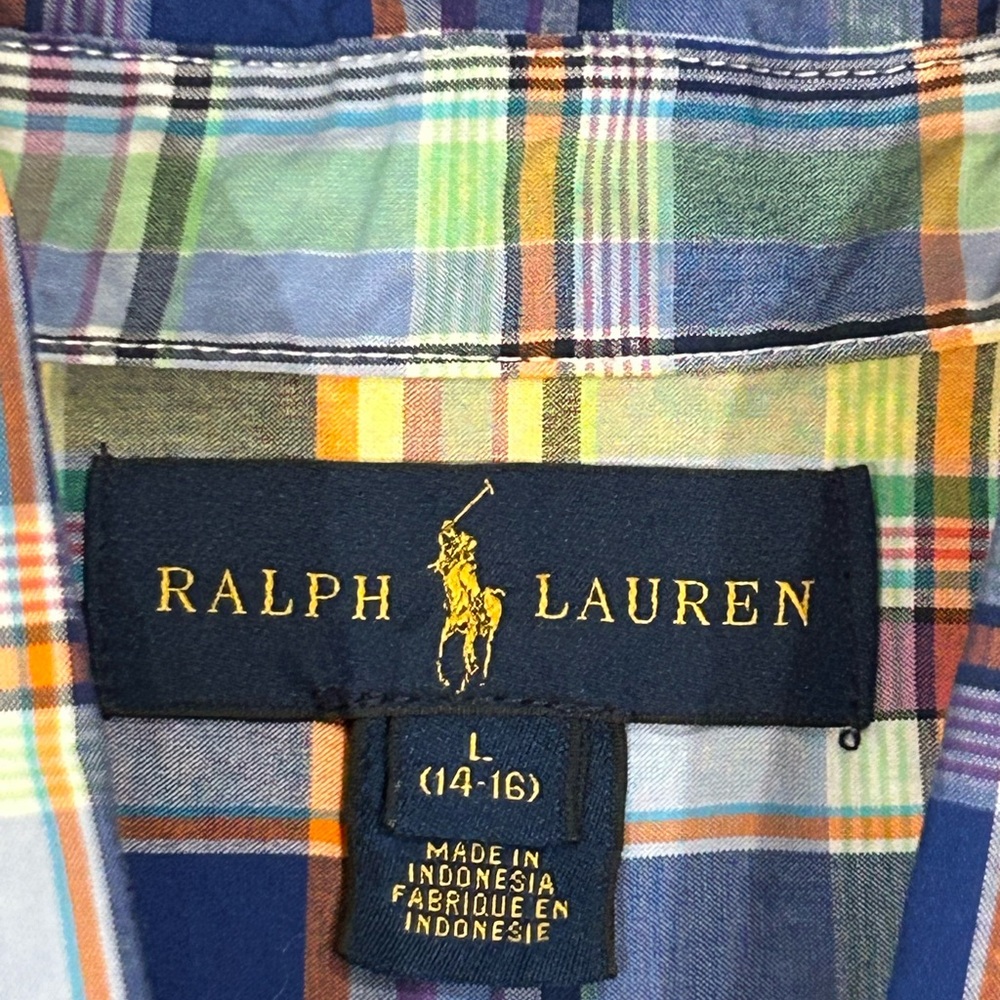 Ralph Lauren Multicolor Plaid Button Down Shirt